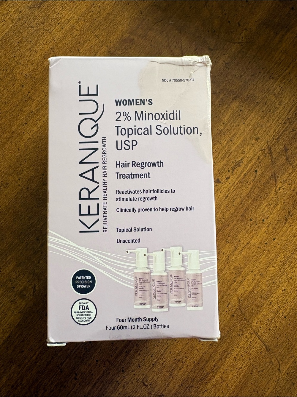 Keranique Women’s 2% Minoxidil Topical Solution 4 bottles Exp 02/25